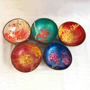 Handmade Lacquer Coconut Shell Bowl Decorative Bowls Bulk Quantity Customization Accepted Premium Top Seller - Product Image 6
