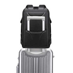 Mochila para ordenador portátil impermeable Unisex de negocios de moda con cierre de cremallera compatible con portátil de 17,3 pulgadas para viajes - Product Image 3