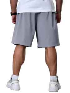 Pantalones cortos atléticos 2 en 1 de doble capa para hombre, pantalones cortos para correr 2 en 1 ecológicos con patrón sólido con forro integrado cómodo - Product Image 5