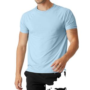 Camiseta con logotipo personalizado 100% algodón orgánico camiseta ligera para hombres camisetas casuales de alta calidad 2026 - Product Image 4