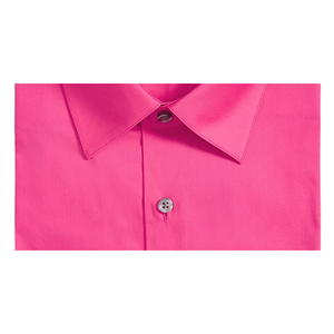Camicie da Uomo Alfani Elasticizzate Rosa Tinta Unita, Popeline Facile da Stirare, Vestibilità Slim, Anti-Piega, Stile Casual, Taglie 15-34X35 - Product Image 3