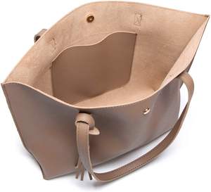 Grand sac fourre-tout en similicuir de haute qualité pour femmes avec accent amusant et compartiments pratiques pour femmes - Product Image 4