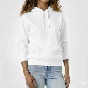 Sudadera de Mujer de Color Sólido, Personalizada, de Alta Calidad, con Logotipo Impreso en la Parte Delantera, Ajuste Holgado, 100% Algodón, Otoño Invierno - Product Image 2