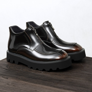 รองเท้าหนังวัวแท้แบบอ็อกซ์ฟอร์ด พร้อมส้นรองรับแรงกระแทกและดีไซน์กันลื่น รองเท้าหนังสำหรับสุภาพบุรุษ - Product Image 2