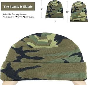 Top Premium Unisex invierno acrílico tejido puños gorros logotipo personalizado impreso al por mayor tamaño personalizado para viajar - Product Image 5