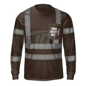 Ensemble de vêtements de travail en polyester imperméable durable personnalisé Chemise boutonnée à bavette Col ras du cou-Vêtements de sécurité réfléchissants pour le terrain - Product Image 2