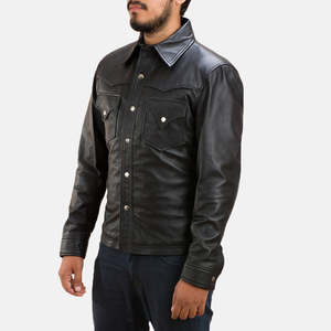 Venta al por mayor de los hombres Moto chaqueta con cremallera de moda Slim Fit prendas de vestir exteriores de cuero chaqueta transpirable con personalizar el logotipo y la impresión digital - Product Image 4