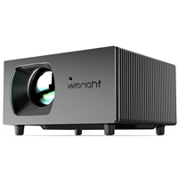 Projecteur intelligent VIVIBRIGHT entièrement anti-poussière, Full HD 1080P natif, 4K, Android, WiFi, 3D, portable, LED, home cinéma, projection TV