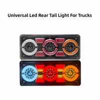 Feu arrière universel à LED pour camion, étanche, antichoc, avec fonctions de frein, clignotant et marche arrière, pour remorque et véhicule de transport