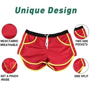 High Quality Plain Short Custom Logo Fitness Athletic Polyester Shorts for Men Quick-Dry Basketball Gym Men <b>Blank</b> Mesh Shorts - Product Image 5