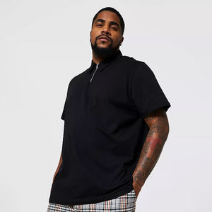 เสื้อถักนิตติ้งสำหรับผู้ชาย, เสื้อแห้งเร็วแขนสั้นสีตัดกันสวมใส่สบายๆแนวสตรีทมีกระเป๋า - Product Image 5