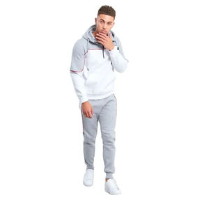 Vente en gros nouvel arrivage de survêtements de sport de qualité supérieure pour hommes, survêtements à capuche gris XXL, vêtements de sport respirants pour l'hiver - Product Image 2