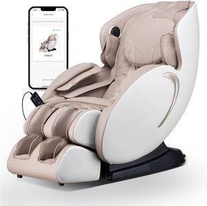 Fauteuil de massage complet, fauteuil inclinable de massage Shiatsu à gravité zéro, rouleaux fixes, mode de chauffage du dos et des pieds, écran tactile - Product Image 1