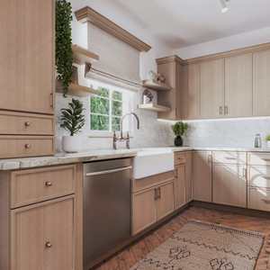 European smart modular cupboard wood full modern design <b>melamine</b> mdf standing kitchen cabinet <b>set</b> from Vietnam manufacturer - Product Image 6