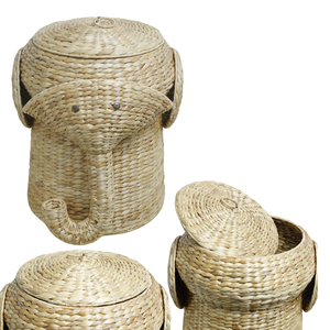 Cesta de elefante tejida a mano de tendencia Herramienta de prueba de pan perfecta y elegante organizador de cocina - Product Image 1