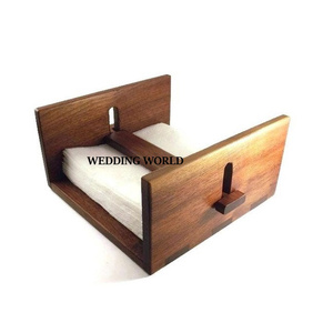 Decorative Wooden Napkin Holder & <b>Tissue</b> Holder Eco-Friendly Luxury Style Carton Packed - Product Image 3