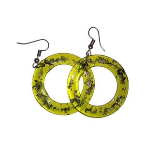 ต่างหูเรซินน้ำหนักเบาหรูหราพร้อมตะขอชุบเงินสำหรับใส่ในสำนักงานของผู้หญิงเครื่องประดับแฟชั่นของที่ระลึกทางศาสนาเป็นแรงบันดาลใจให้ความรัก - Product Image 6