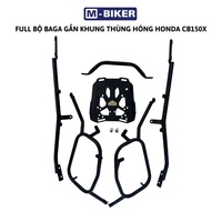 Porte-bagages arrière en aluminium MBiker avec cadre de sacoches latérales et sacoche pour casque de moto pour CB150X