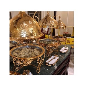 Chauffe-plat en laiton massif au Design dernier cri, forme et taille personnalisées, pour Buffet, chauffe-plat - Product Image 6