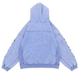 Sudadera con Capucha Unisex de Invierno, Personalizable con Logotipo, de Felpa Sólida, de Alta Calidad, Estilo Vintage, Lavado Ácido, con Bolsillo, Ecológica - Product Image 4