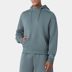 Envío Rápido Sudadera con Capucha Extra Grande de Invierno 100% Algodón Grueso Sin Cordón Impresión Digital Tinte Liso 2026 - Product Image 3