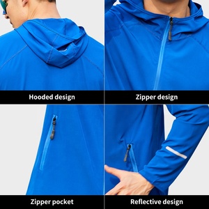 Chaquetas Cortavientos para Hombre, Chaquetas de Correr para Exteriores con Cremallera Completa - Product Image 6