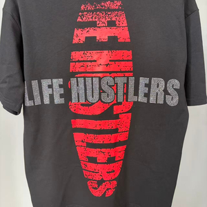 Life Hustlers <b>Extra</b> <b>Large</b> 260gsm 100% Cotton Men's Street Wear High Diamond T-shirt Men's Fashion Designer - Product Image 6
