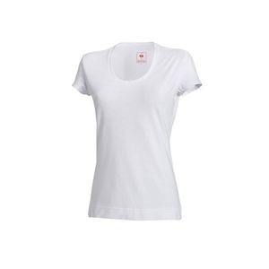 T-shirt in cotone elasticizzato da donna - Product Image 2