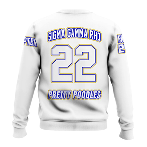 Sigma เสื้อสเวตเตอร์คอกลมสีทองสำหรับผู้หญิง1922แกมมา Rho เสื้อฟลีซแบบสวมหัวแฟชั่นสำหรับฤดูหนาว - Product Image 2