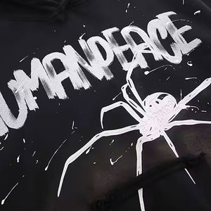 เสื้อฮู้ดแมงมุมพิมพ์ลายดิจิทัลใหม่ผลิตจากโรงงานปากีสถานพิมพ์โลโก้ออกแบบได้ตามที่ต้องการ - Product Image 5