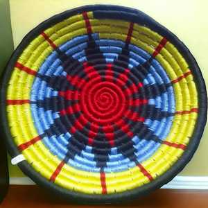 Gran oferta, colgante de pared de hierba Sabai Multicolor hecho a mano/cesta de pared/Decoración de pared para el hogar y la Oficina - Product Image 5