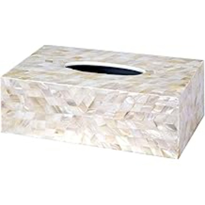 Nueva caja de pañuelos Rectangular moderna, caja de pañuelos decorativa de mesa hecha de Madre de perla, servilletero, soporte para la mejor venta - Product Image 3