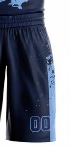 Conjunto de Uniforme de Baloncesto Personalizado, Jersey y Pantalones Cortos con Estampado por Transferencia de Calor, Ropa Deportiva para Equipos Juveniles, Adultos, Escuelas, Clubes y Ligas, 100% Poliéster - Product Image 5