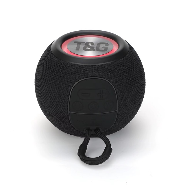 TG337 Portable Wireless Speakers with 360 Audio RGB Waterproof Lanyard Colorful 3D Stereo Battery Loudspeaker