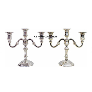 Wedding and Party Use Decorative Indian Handcrafted Metal Gold Shiny Finished Vintage Design Five Branch Candelabra - Product Image 5