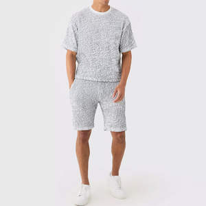 2025 hommes été nouvelle mode deux pièces ensemble avec Logo personnalisé poids lourd marque vêtements Shorts à vendre OEM ODM entretenu - Product Image 1