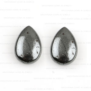 Calidad Premium 10x14mm forma de pera Briolette hematita natural cuarzo piedra preciosa suelta para la fabricación de joyas DIY - Product Image 6
