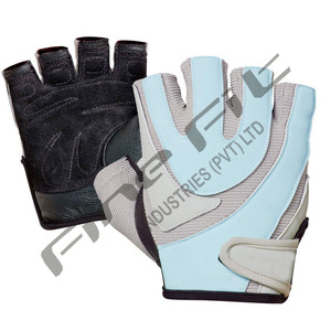 Léger sur mesure en cuir demi-doigt Gym gants d'haltérophilie hommes femmes Fitness entraînement forte adhérence respirant entraînement - Product Image 5