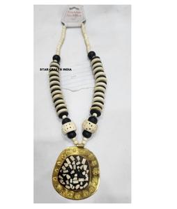 Ensemble de colliers de perles de verre en bois turquoise multicouches de style bohème personnalisé pouvant être empilés et convenant aux femmes en vacances - Product Image 6