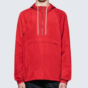 2023 haute qualité décontracté couleur rouge unie Sports de plein air impression ample broderie Logo personnalisé coupe-vent vestes respirant - Product Image 6