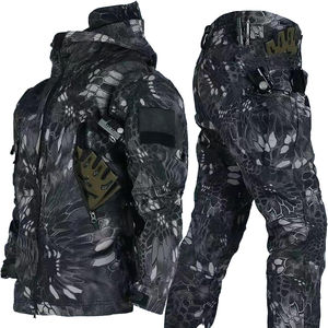 Uniforme táctico de concha blanda personalizado, chaqueta impermeable, pantalón de camuflaje, uniforme transpirable grueso - Product Image 2