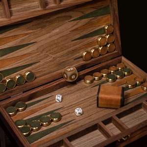 Jeu de backgammon en bois massif, bonne qualité artisanale, vente en gros - Product Image 1