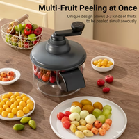 Éplucheur manuel en plastique pour fruits et légumes, outil de pelage durable, portable et efficace pour raisins, tomates, olives