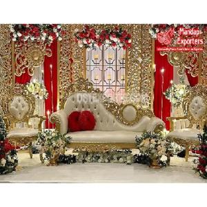 Décoration de scène de nuit de réception romantique Look classique Décoration de scène de réception de mariage Nuit de rêve Décor de scène de mariage asiatique - Product Image 1