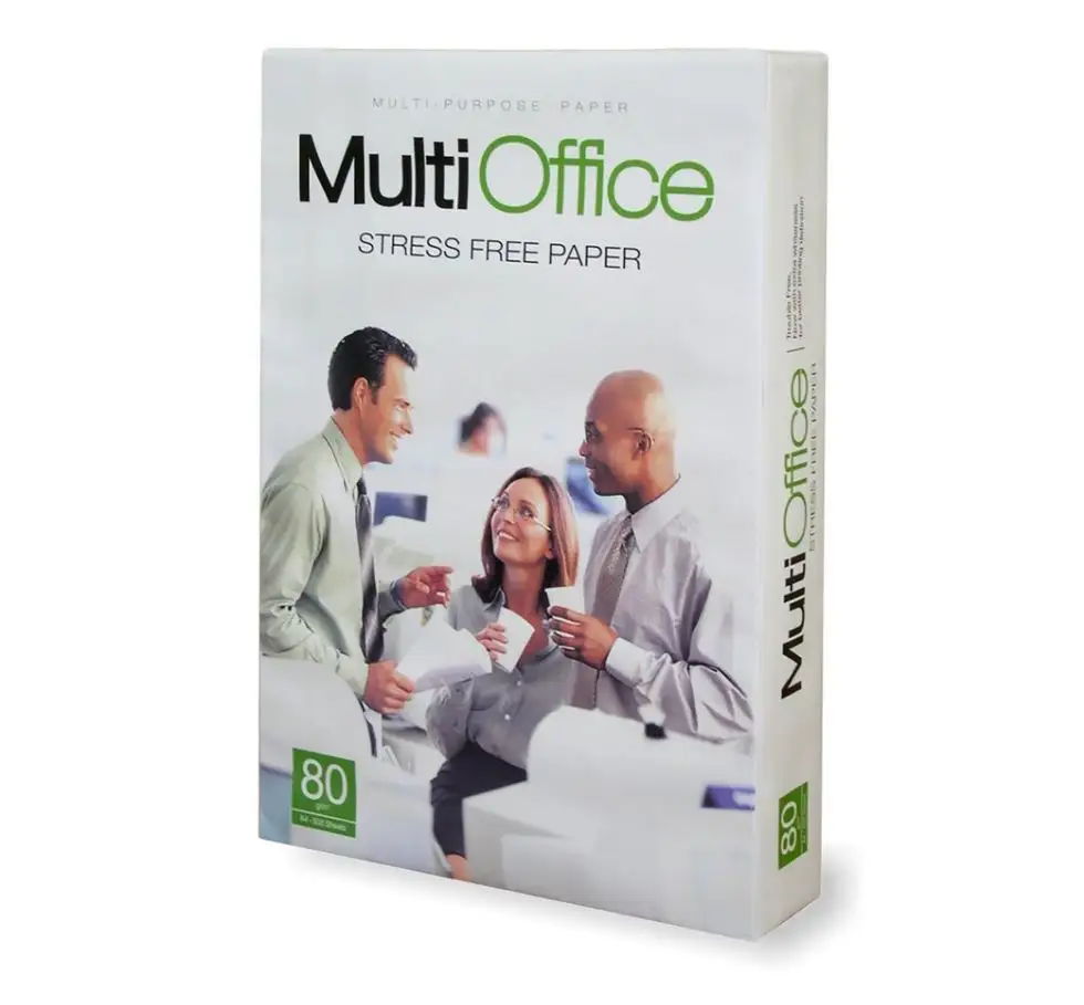 Novo papel de cópia MultiOffice 80g/m FSC A4 80gsm/Branco MultiOffice 80g/m FSC papel offset 70g 75g 80g para impressão