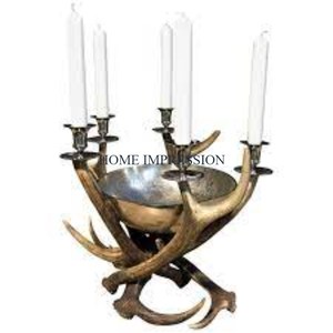 Aluminum <b>Silver</b> Ware Table Top Candle Holders Vintage Classic Handmade Unique Aluminum Wedding Candle Holders and Stand for Sale - Product Image 4