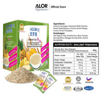 ALOR Céréales instantanées raffinées pour adultes aux fruits lyophilisés 40g 8/16 sachets Boîte/Sac Emballage en vrac Sans gluten Faible teneur en glucides