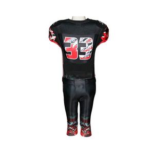 Maillots de football américain personnalisés de haute qualité avec manches courtes, couleurs et logos personnalisés, tissu respirant - Product Image 4