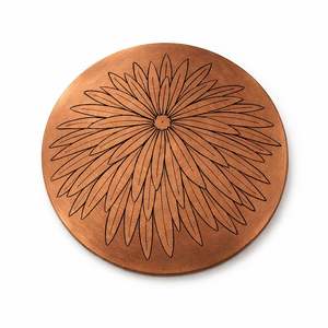 Sous-verres en cuivre à motif cœur, prix de gros, faits à la main, gravés, sous-verres décoratifs uniques pour la maison - Product Image 6