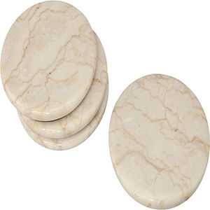 Dessous de verre en marbre rond personnalisé tendance avec design antique doré Maison et jardin Design antique Couleurs personnalisées de table - Product Image 4